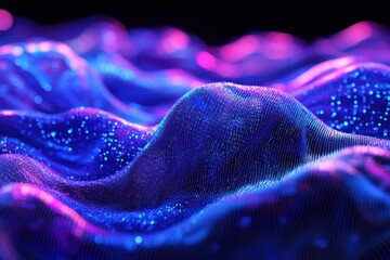 Obraz premium A close-up view of a wave-like formation composed of tiny,