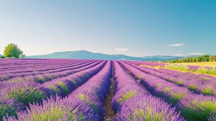 Lavender Fields in Provence, France