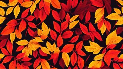 Outdoor sports jersey design featuring a leaf pattern in red and yellow suitable for football futsal running and racing activities