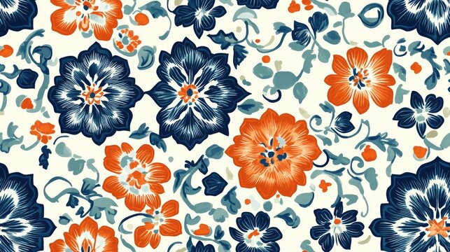 Mixed pattern of original designs and digital illustrations suitable for web wallpaper ceramics and fabric applications