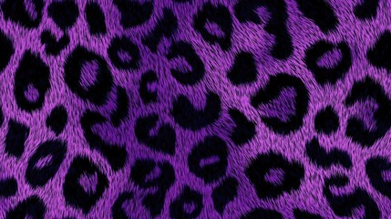Obraz premium Seamless leopard pattern Graphic design element Black seamless animal print Violet jungle pattern Violet skin textures Dot texture design Zebra detail