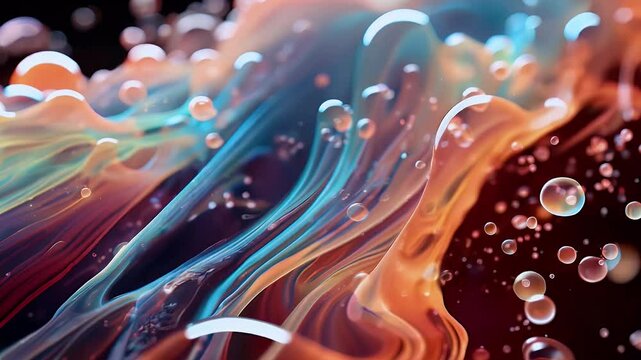 Animation On The Topic Of Materials And Surfaces, Textures And Morphology. Generative AI