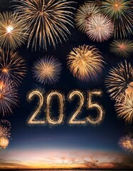 Happy New Year 2025 Poster Design