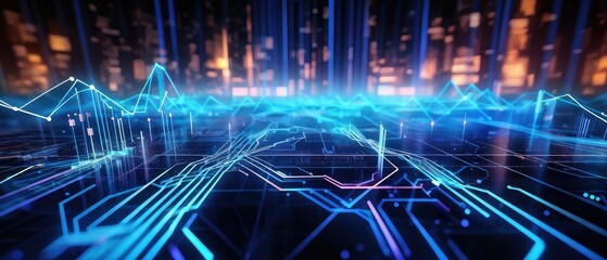 Fototapeta premium Digital Circuitry Abstract