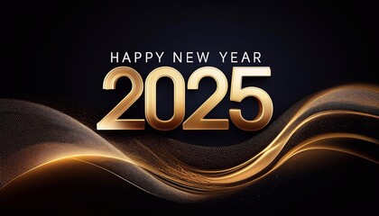 Happy New Year 2025 Poster Design