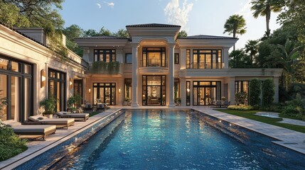Luxury Villa with Swimming Pool and Tropical Garden