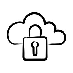 Secure Cloud Icon