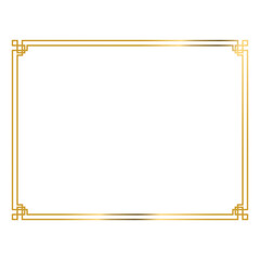 gold chinese border frame.eps