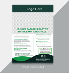 Facility Business Flyer Design Template