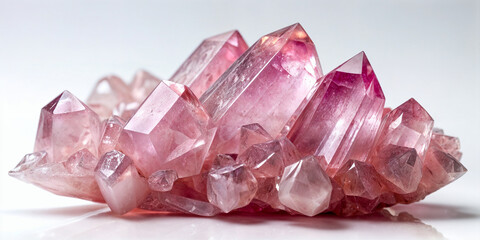 Fototapeta premium Rose quartz crystals