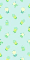 seamless pattern with leaves