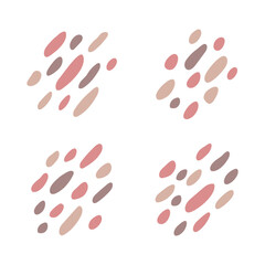 Color organic blob abstract shape decoration.