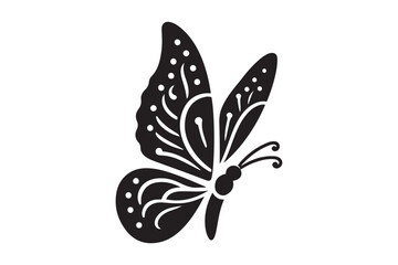 Butterfly vector art silhouette illustration