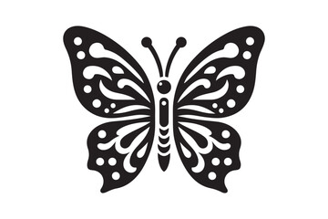 Butterfly vector art silhouette illustration