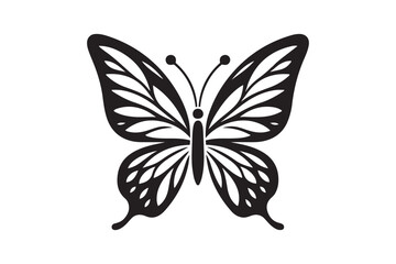 Butterfly vector art silhouette illustration