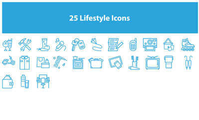 Collection of 25 Lifestyle Icons
