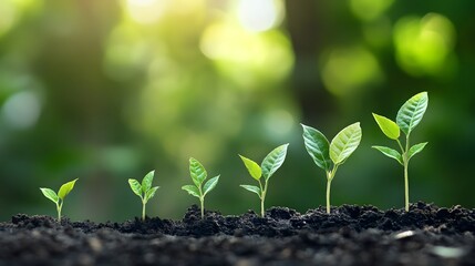 A tree that is growing taller and taller is like planning your life and business to grow. A business graph that shows an upward trend with growth and results.