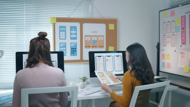 Programers meeting for discussion data analysis for UX and UI programming for preparing for Generative AI Technology