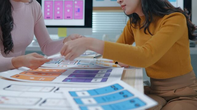 Programers meeting for discussion data analysis for UX and UI programming for preparing for Generative AI Technology