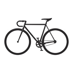 Obraz premium Flat Bicycle Icon A Detailed Symbol for Web Page Design, Representing City Transportation, Sport Travel, and Outdoor Cycling Activities
