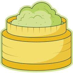 Matcha Powder Sticker