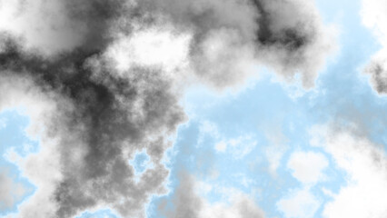 Isolate realistic monochrome fog and clouds on transparent backgrounds specials effect 3d render png