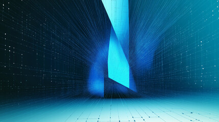 light in the dark blue background 