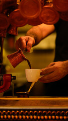 
Coffee pot '' Cezve'' It is a small bowl with a wooden handle, traditionally made of copper, but...