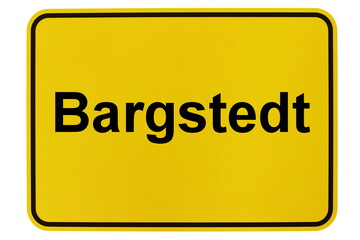 Illustration eines Ortsschildes der Gemeinde Bargstedt in Niedersachsen
