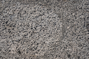 concrete made with broken small pebbles
