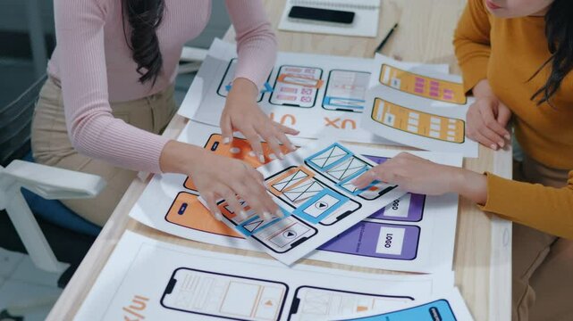 Programers meeting for discussion data analysis for UX and UI programming for preparing for Generative AI Technology