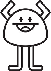 Cute Monster Line Character