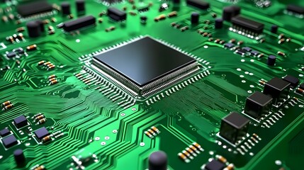 Biodegradable Electronics in Nature, showcasing eco-friendly devices breaking down in a lush environment, highlighting sustainability and innovation.