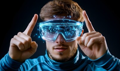 Holographic Communication Hub, a futuristic meeting space showcasing a high-definition holographic video call with vibrant visuals and interactive elements.