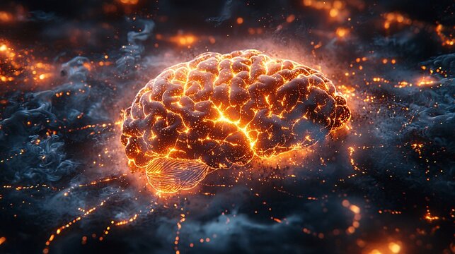 A visual representation of how cognitive abilities are affected by MS lesions in different parts of the brain