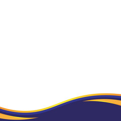 Obraz premium Wavy Business Footer