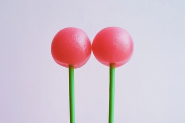 Colorful lollipop isolated on background