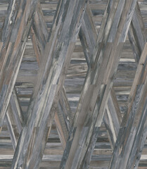 Geometric seamless decor made of wood, marble, concrete, cement and stone. Parquet