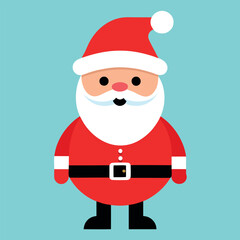      Santa Claus icon vector illustration.
