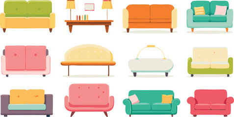 Collections of sofa cute furniture for interior design