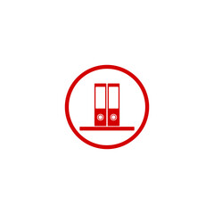 Binders icon isolated on transparent background