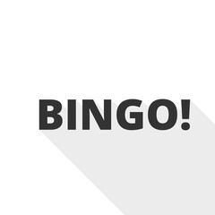 Bingo icon isolated on transparent background