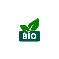 Bio product sign icon isolated on transparent background