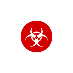 Biohazard circle icon isolated on transparent background