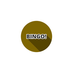 Bingo icon isolated on transparent background
