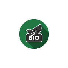 Fototapeta premium Bio product sign icon isolated on transparent background