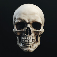 Obraz premium Human skull, Day of the Dead, Scary grunge skull
