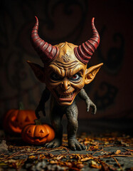 realistic happy halloween devil background