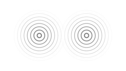  Radio waves signal black color 4k illustration. radio waves spreading on white background 4k illustration.