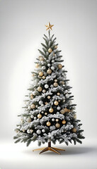 A decorated Christmas tree. Christmas image. 飾りのついたクリスマスツリー。クリスマスのイメージ。